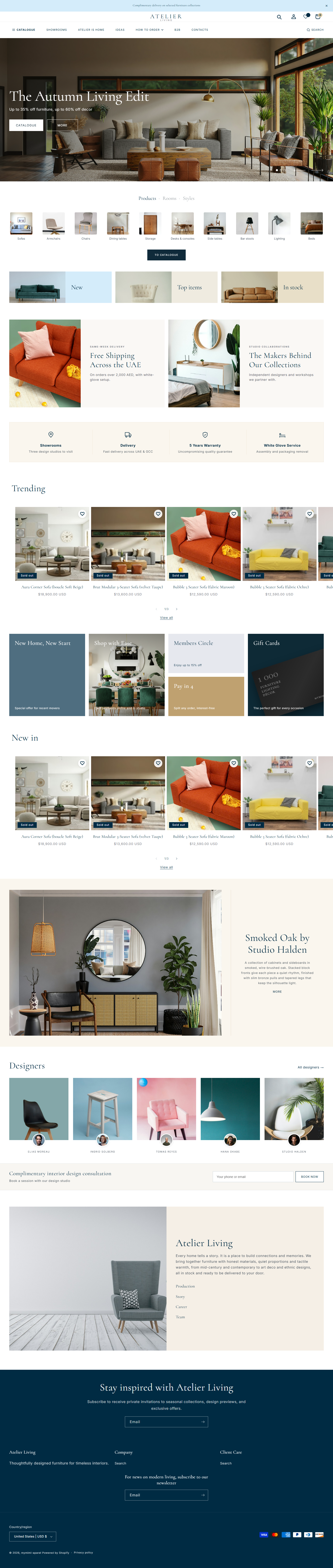 Atelier Living: Premium Home & Furniture Store Theme for Shopify screenshot 3