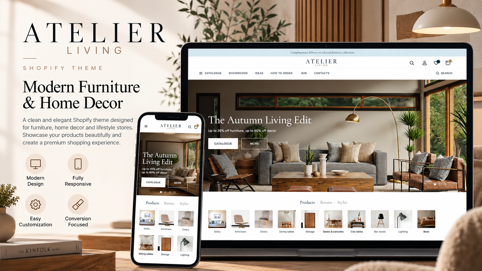 Atelier Living: Premium Home & Furniture Store Theme for Shopify